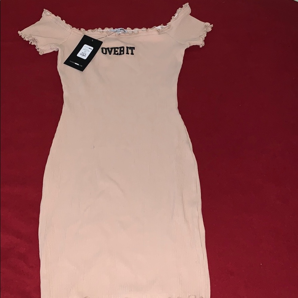 had enough ribbed mini dress